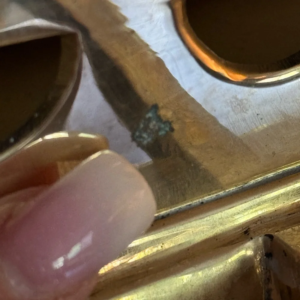 Vintage Elegant Gold‎ Sleigh Stocking Holder